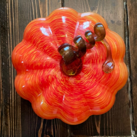 Other - Hand Blown Glass Pumpkin
